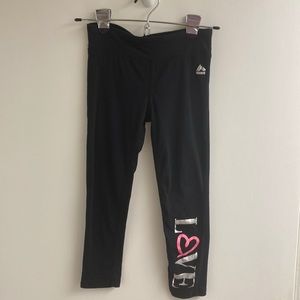 RBX girls black crop leggings, 10/12, 95% cotton 5% spandex, super soft, LOVE